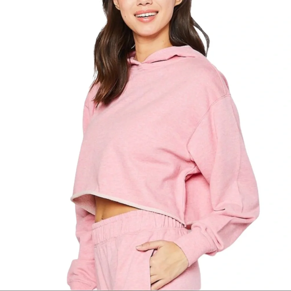 NWOT REFLEX 2 Piece Loungewear Set in Strawberry‎ Pink. Size Large